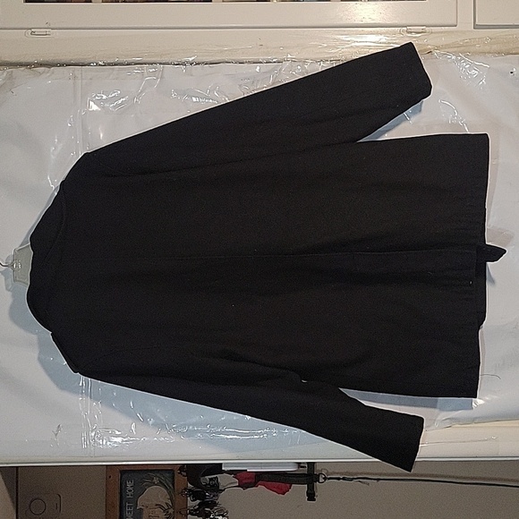 CJ BLACK Unisex Black L Pea Coat Fully‎ Lined Wool Heavy See description - Picture 4 of 5